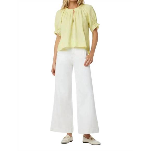 NEW JOE'S JEANS avery wide leg ankle jeans in milk - Picture 3 of 3